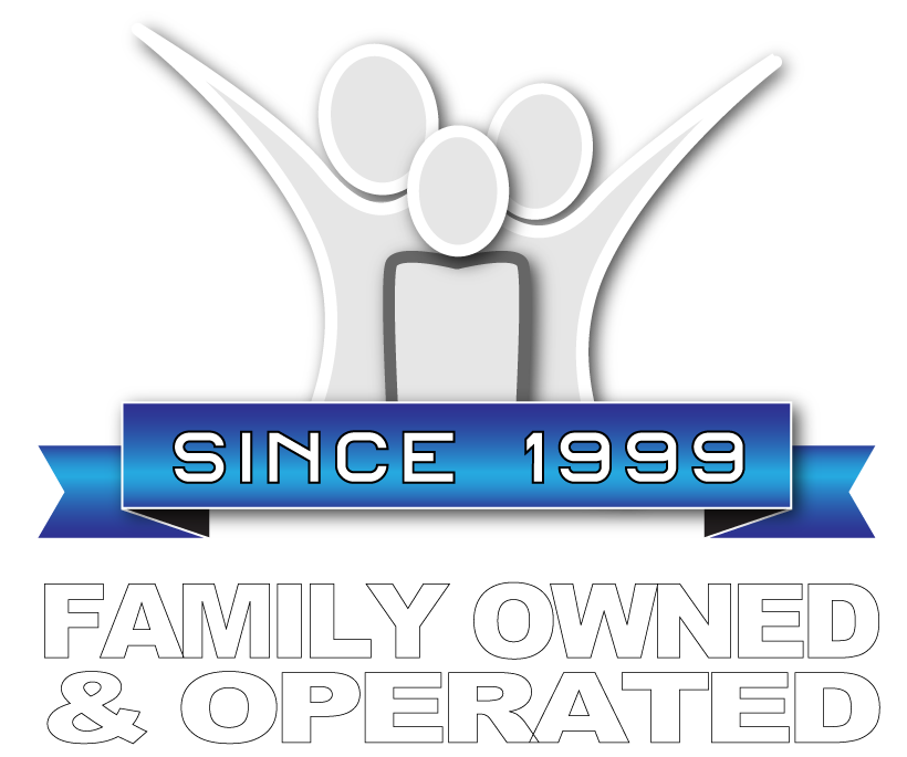 Banner proclaiming family owned HVAC and Plumbing business doing installation and maintenance in El Cajon and Temecula